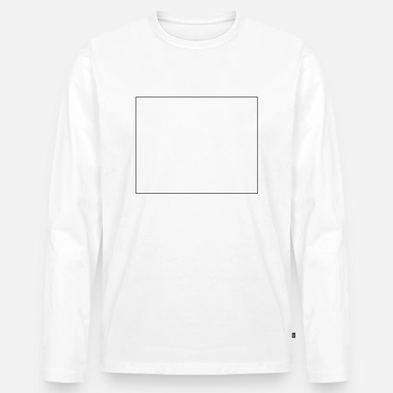 Kastentest - Männer Premium Bio Langarmshirt - Weiß