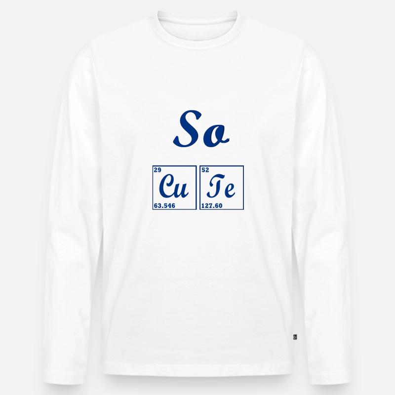 So cute - Männer Premium Bio Langarmshirt - Weiß