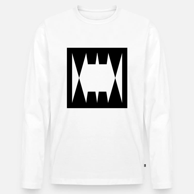 Ork Glyphe: War - Männer Premium Bio Langarmshirt - Weiß