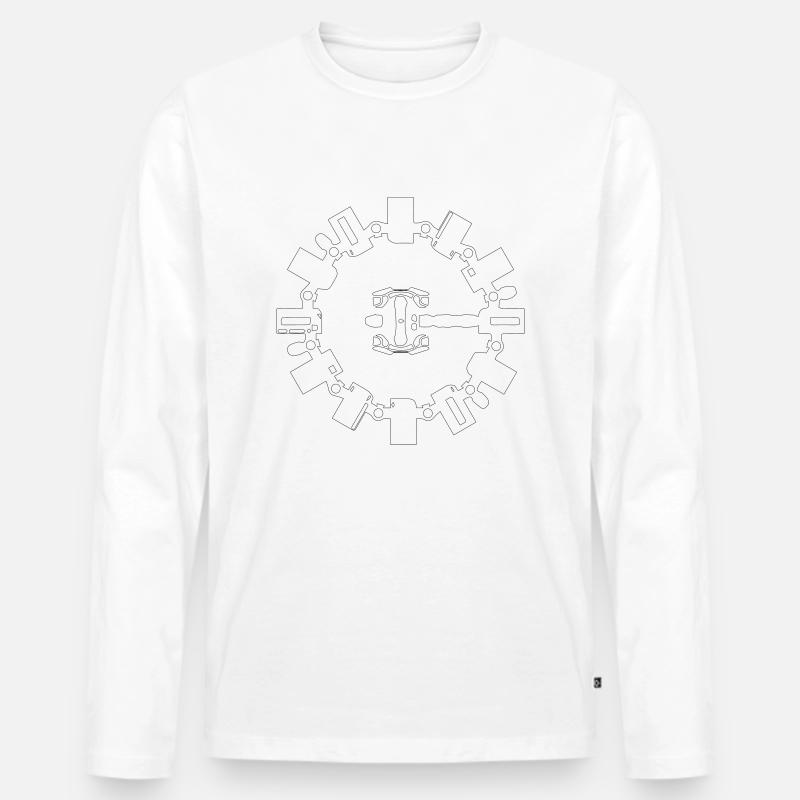 Interstellar_Endurance_w - Männer Premium Bio Langarmshirt - Weiß