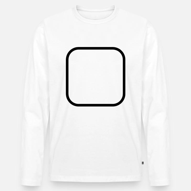 Anpassen / Anpassung / fertigen / Customize it - Männer Premium Bio Langarmshirt - Weiß
