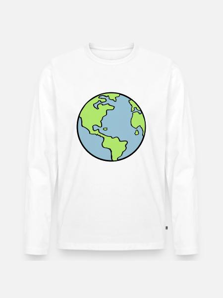 erde_002 - Men's Premium Organic Long Sleeve Shirt - white