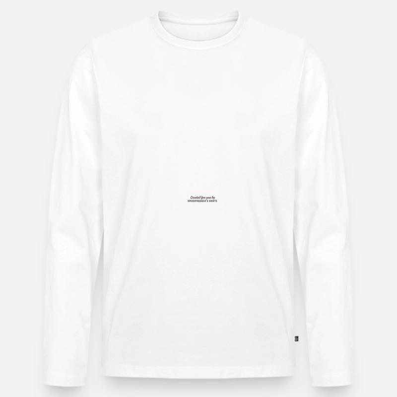 Mendig - Männer Premium Bio Langarmshirt - Weiß