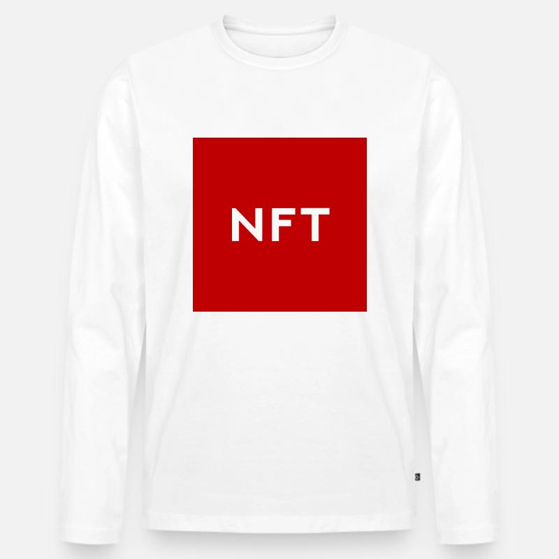 NFT - Männer Premium Bio Langarmshirt - Weiß