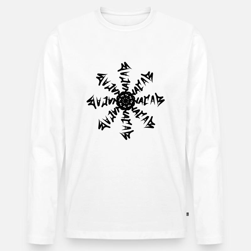 1312 - Männer Premium Bio Langarmshirt - Weiß