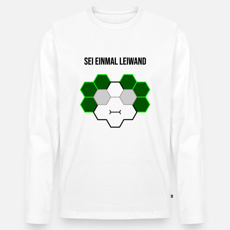 Sei einmal leiwand - Männer Premium Bio Langarmshirt - Weiß