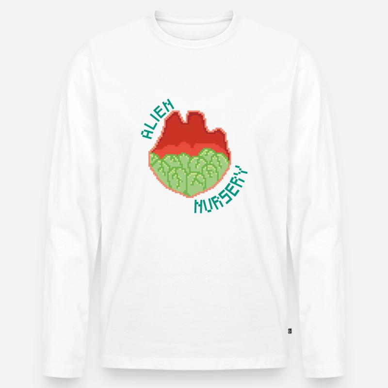 ALIEN KINDERGARTEN - Männer Premium Bio Langarmshirt - Weiß