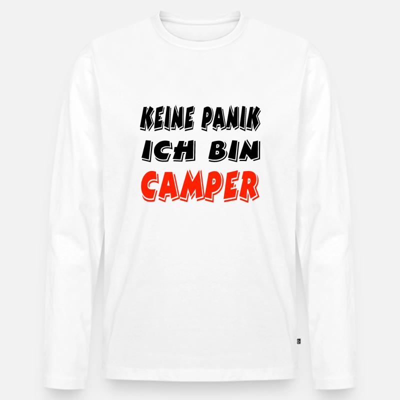 Camper - Männer Premium Bio Langarmshirt - Weiß