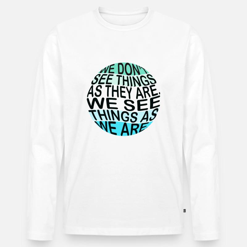 Wir sehen2 - Männer Premium Bio Langarmshirt - Weiß