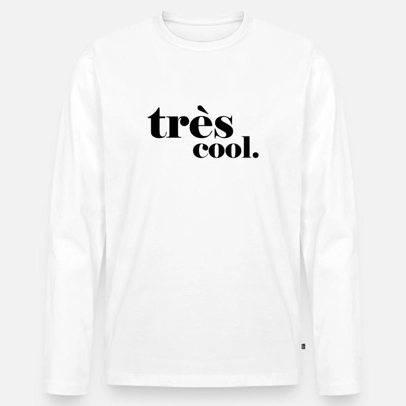 très cool. - Männer Premium Bio Langarmshirt - Weiß