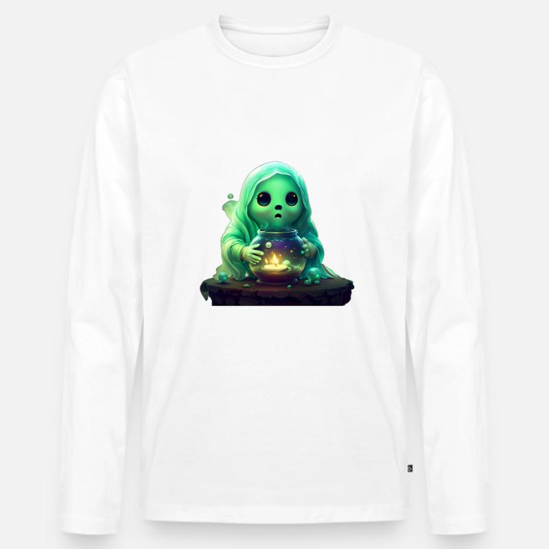 Bild 2 - Männer Premium Bio Langarmshirt - Weiß