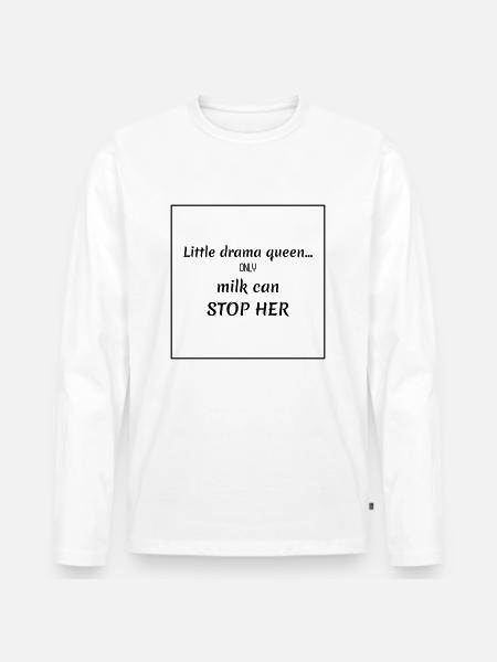 Funny sayings - Men's Premium Organic Long Sleeve Shirt - white