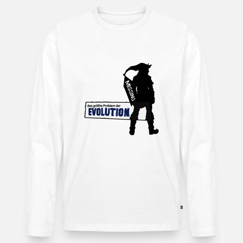 Missing Link - Das größte Problem der Evolution Männer Premium Bio Langarmshirt