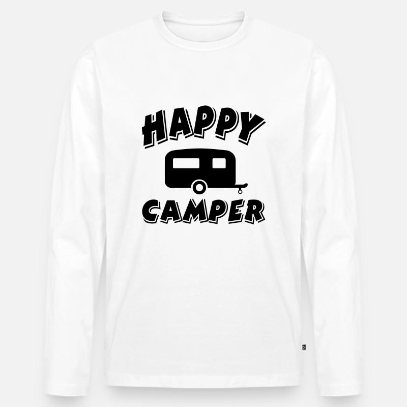 Camper - Männer Premium Bio Langarmshirt - Weiß