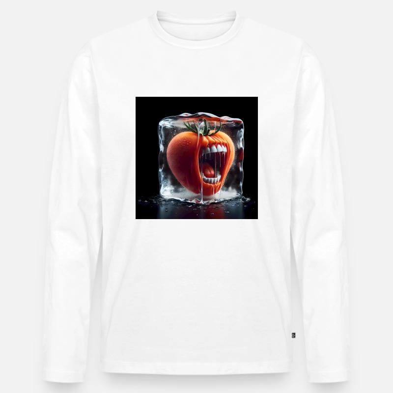 Carbs Age 1 - Männer Premium Bio Langarmshirt - Weiß