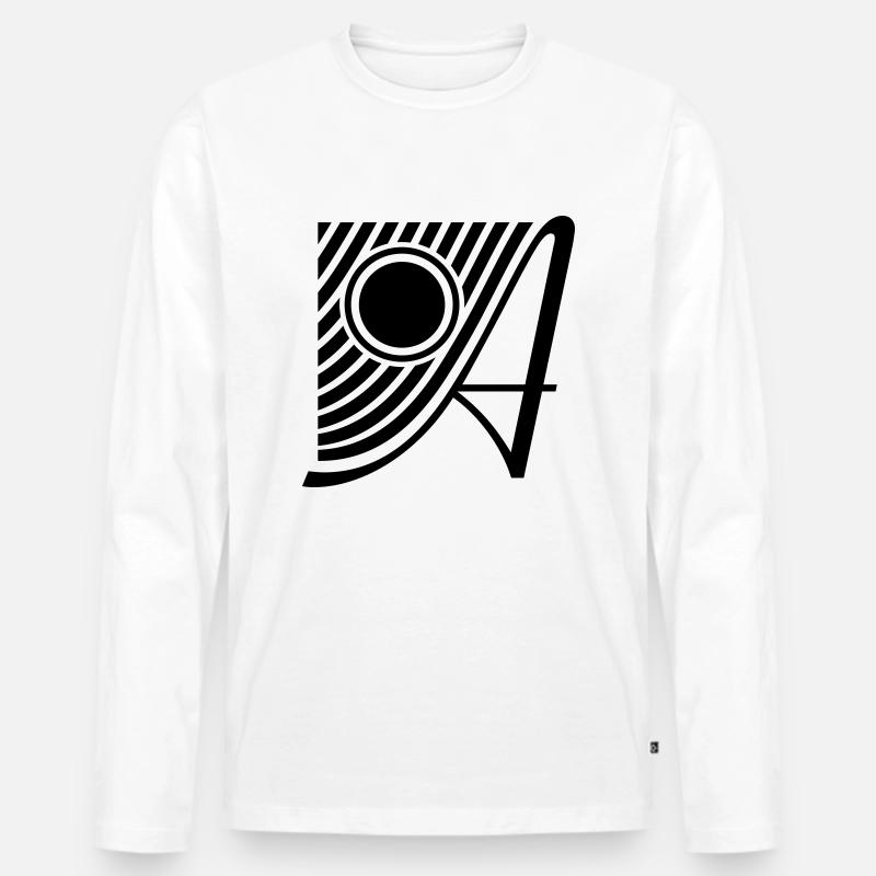 ALOGO - Männer Premium Bio Langarmshirt - Weiß