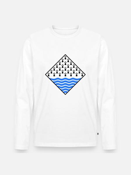 Morbihan - Men's Premium Organic Long Sleeve Shirt - white
