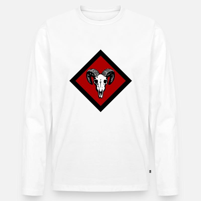 Gotland - Männer Premium Bio Langarmshirt - Weiß