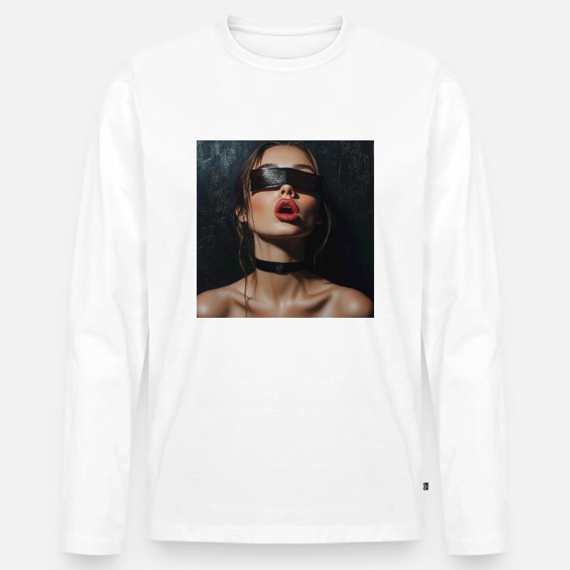 Frech - Männer Premium Bio Langarmshirt - Weiß