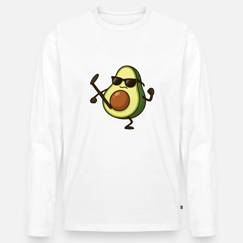 Karaté Avocat - T-shirt manches longues Premium bio Homme - blanc
