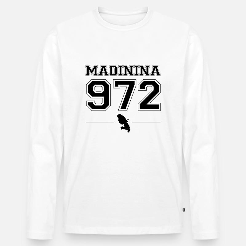 madinina Schule - Männer Premium Bio Langarmshirt - Weiß