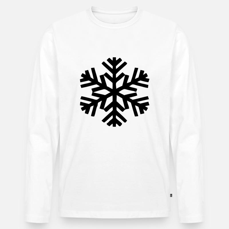 Kälte - Männer Premium Bio Langarmshirt - Weiß