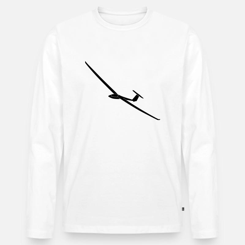 LS6 15m - Männer Premium Bio Langarmshirt - Weiß