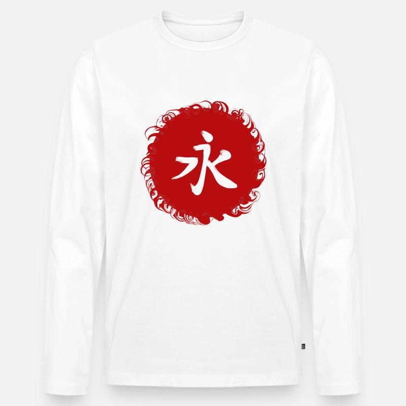 Ewigkeit - Männer Premium Bio Langarmshirt - Weiß