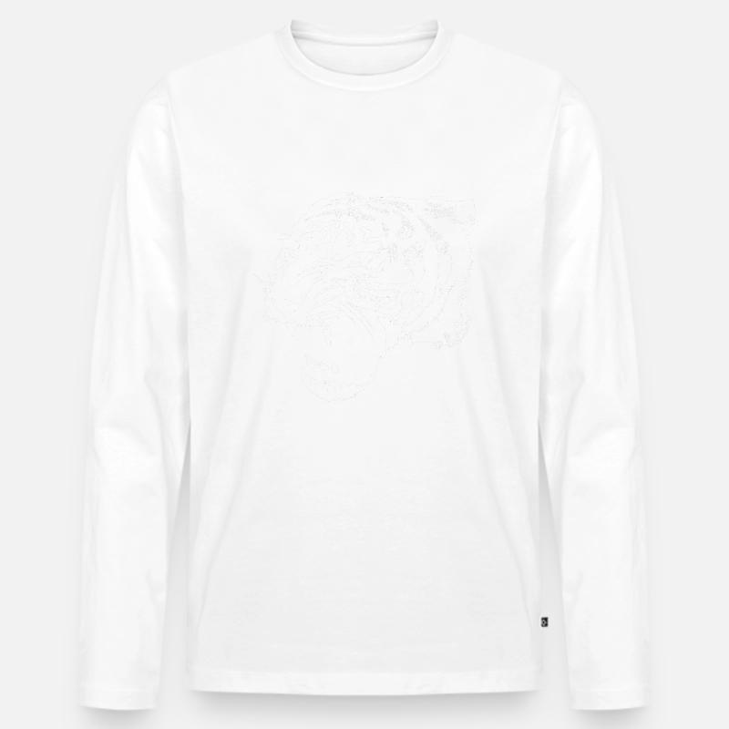 White Tiger - Männer Premium Bio Langarmshirt - undefined