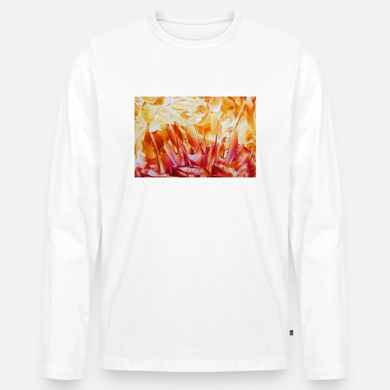 1 78Sentitoks - Männer Premium Bio Langarmshirt - Weiß