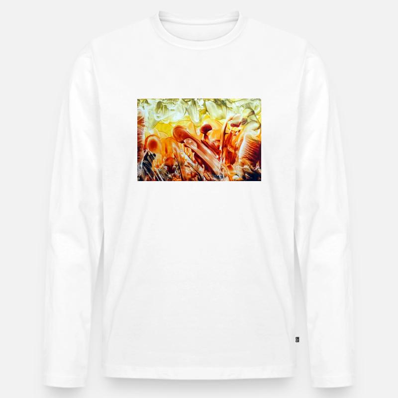 62Sentitoks - Männer Premium Bio Langarmshirt - Weiß