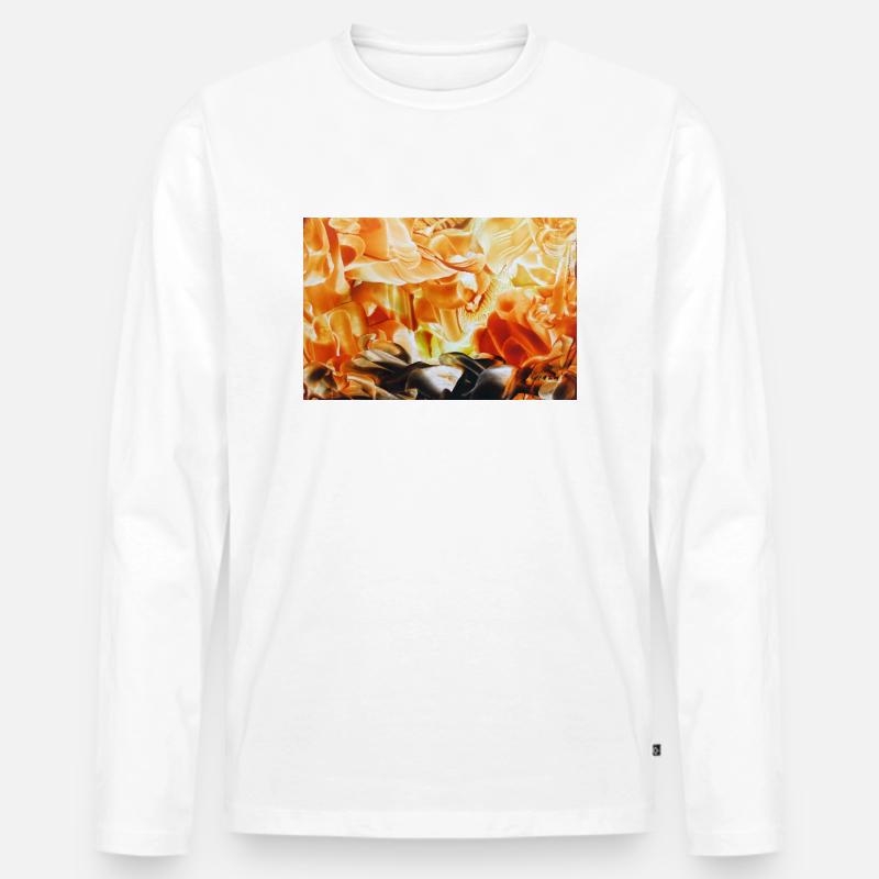 3 91Sentitoks - Männer Premium Bio Langarmshirt - Weiß