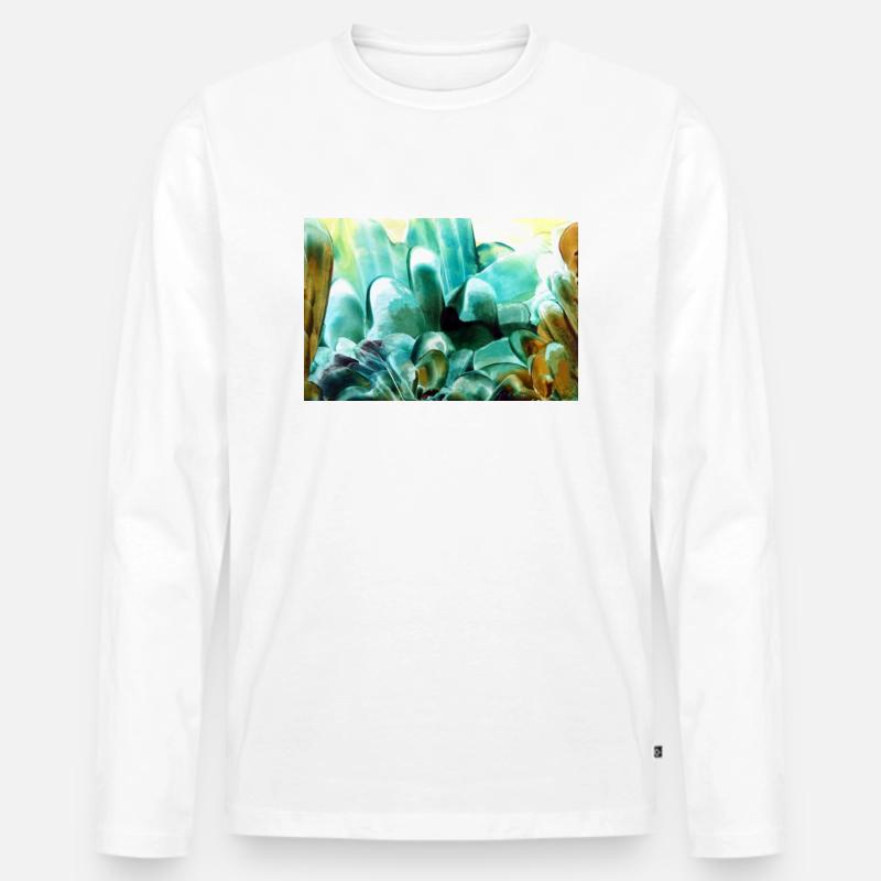 74Sentit - Männer Premium Bio Langarmshirt - Weiß