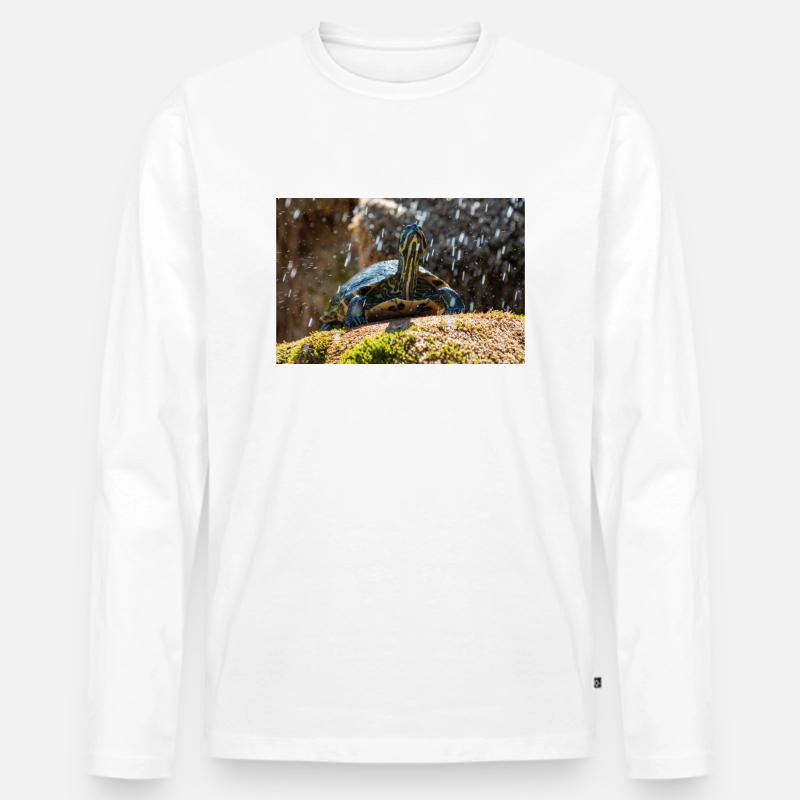 Trachemys scripta scripta scripta - T-shirt manches longues Premium bio Homme - blanc