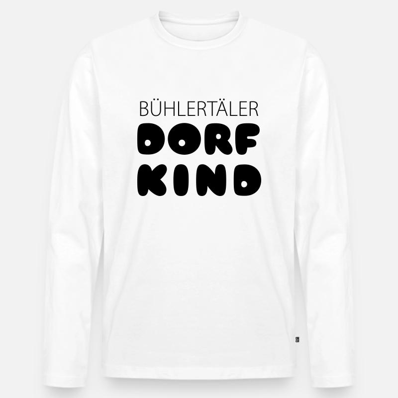 BH11 - Männer Premium Bio Langarmshirt - Weiß