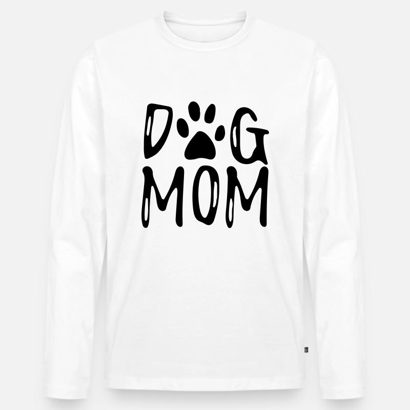 aber Mama - Männer Premium Bio Langarmshirt - Weiß