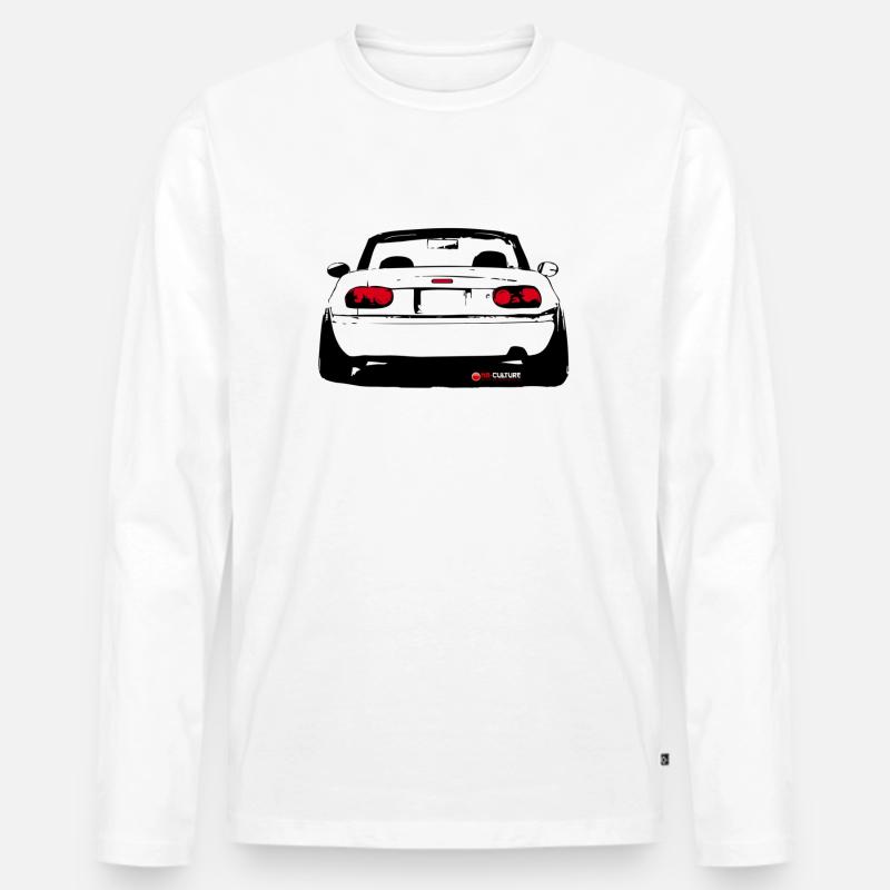 nac_kl_tail_weiss - Männer Premium Bio Langarmshirt - Weiß