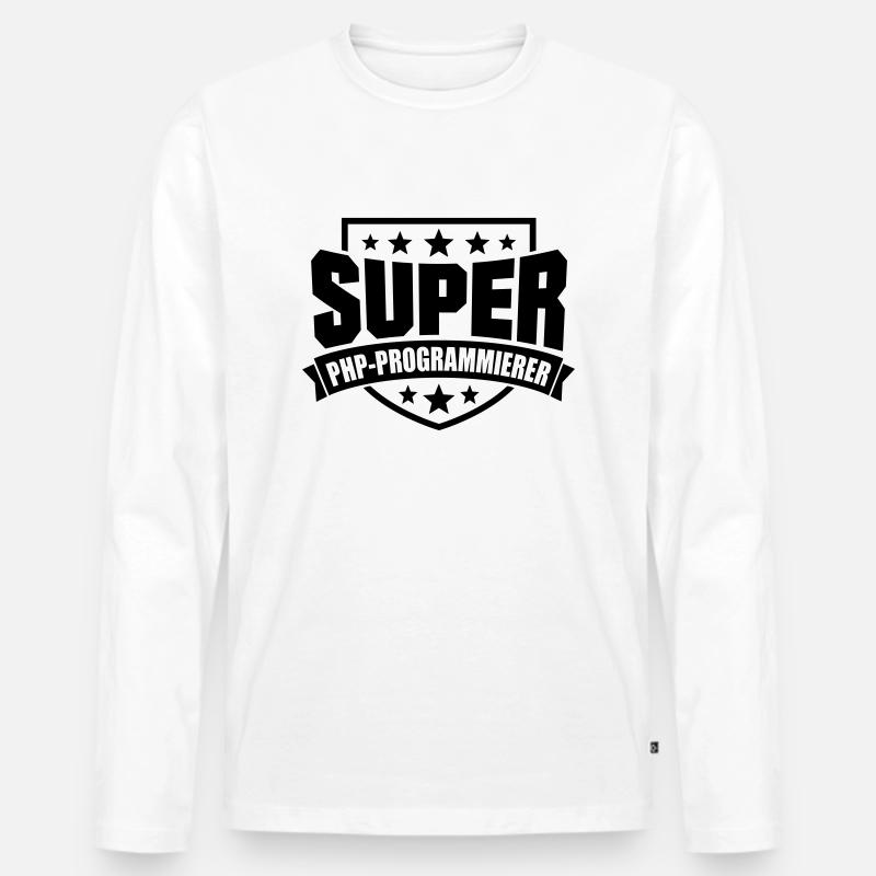 Super PHP-Programmierer Männer Premium Bio Langarmshirt