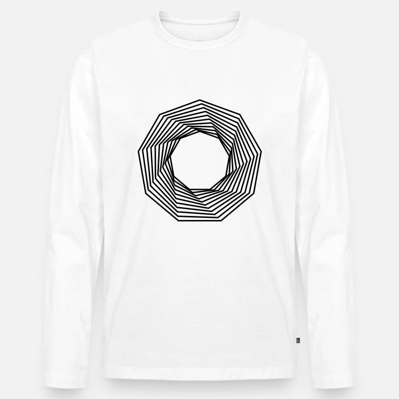 Form - Männer Premium Bio Langarmshirt - Weiß