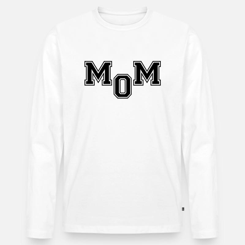 Mom - Männer Premium Bio Langarmshirt - Weiß
