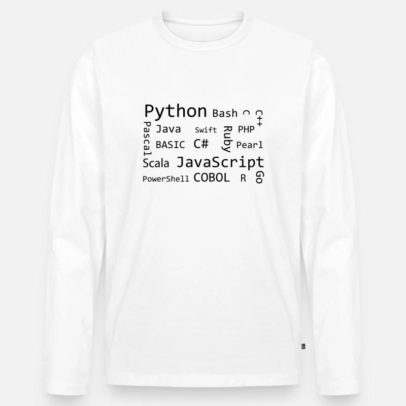 Programmer - Männer Premium Bio Langarmshirt - Weiß