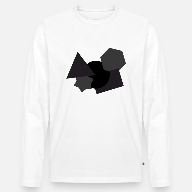 Formen - Männer Premium Bio Langarmshirt - Weiß