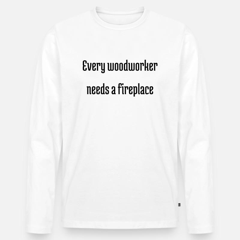 present idea hobbyists - Männer Premium Bio Langarmshirt - Weiß