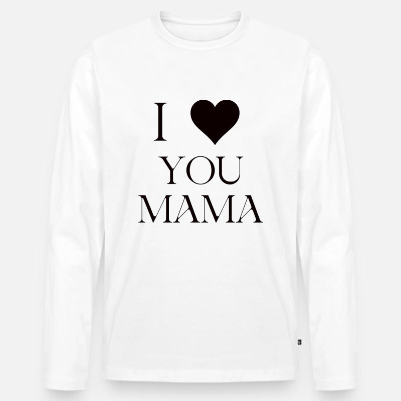 MUTTERTAG4 - Männer Premium Bio Langarmshirt - Weiß