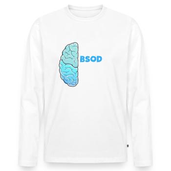 Vidage mémoire en cours. BSOD - T-shirt manches longues Premium bio Homme - blanc - Devant - Nico (187cm)