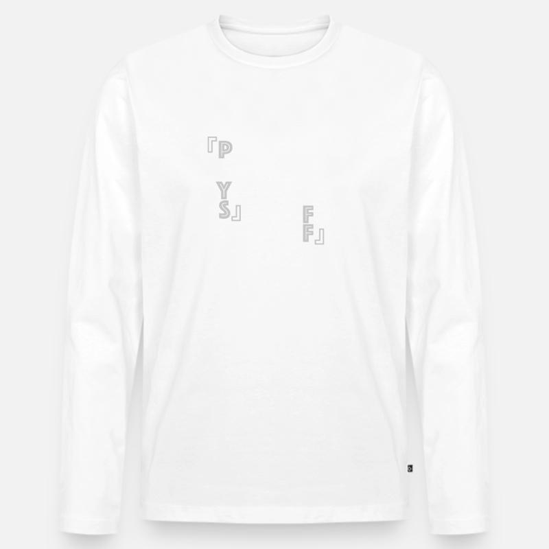 Harte Arbeit Weiß - Männer Premium Bio Langarmshirt - undefined