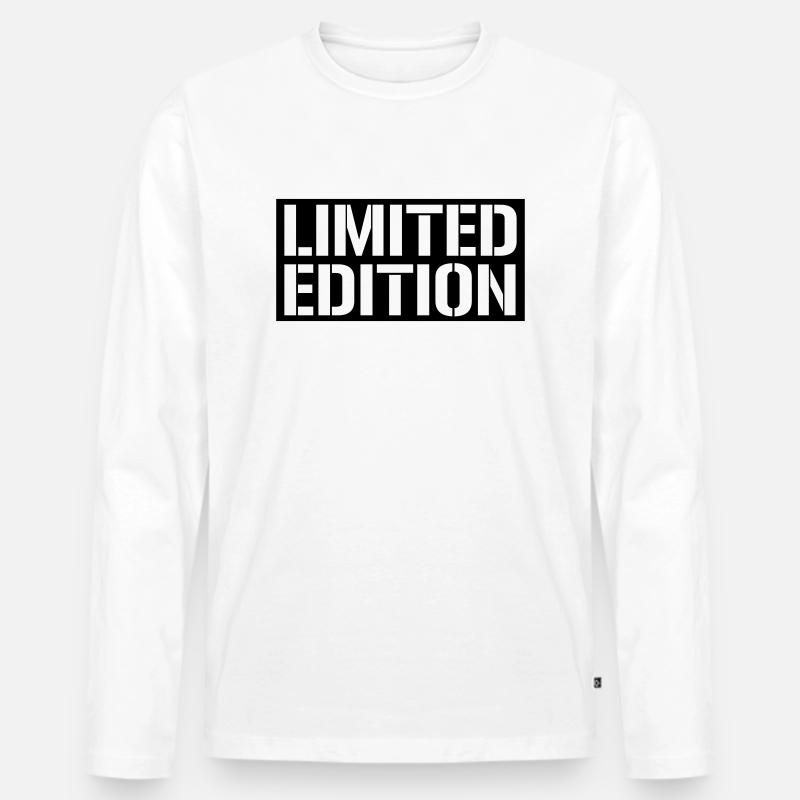 limited edition - Männer Premium Bio Langarmshirt - Weiß