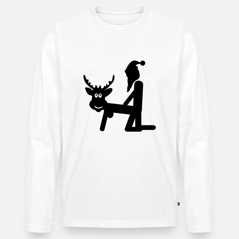 Rollenspiel - Männer Premium Bio Langarmshirt - Weiß