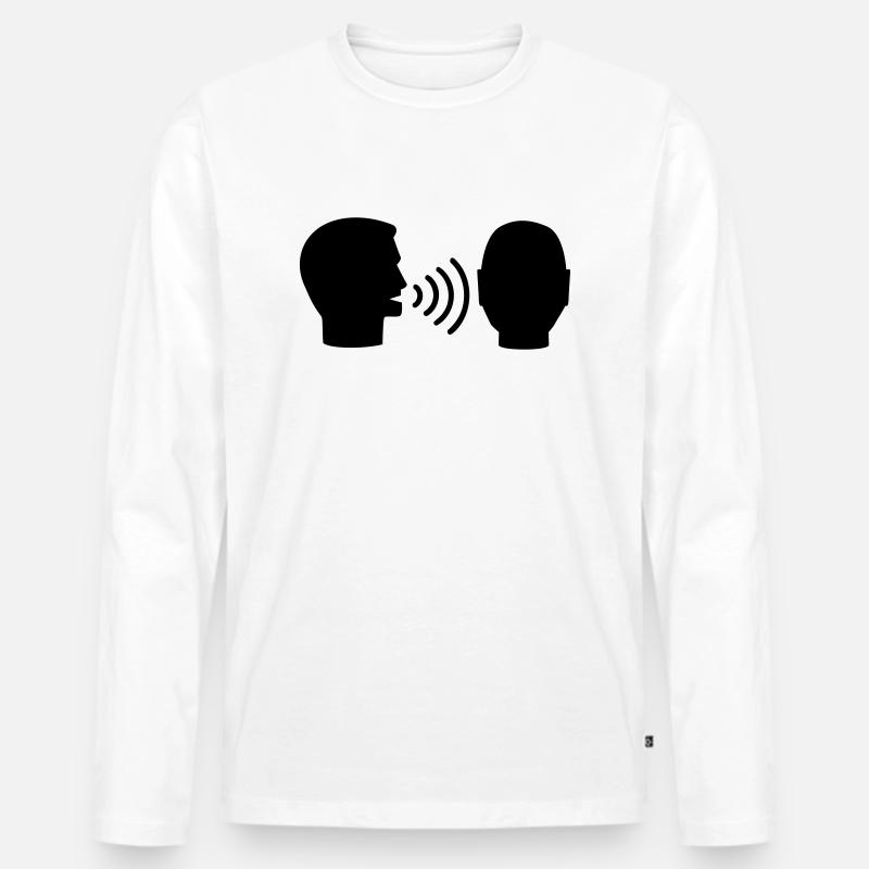 Logopäde - Männer Premium Bio Langarmshirt - Weiß