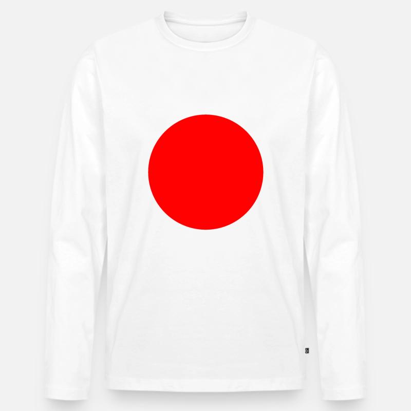 roter Kreis - Männer Premium Bio Langarmshirt - undefined